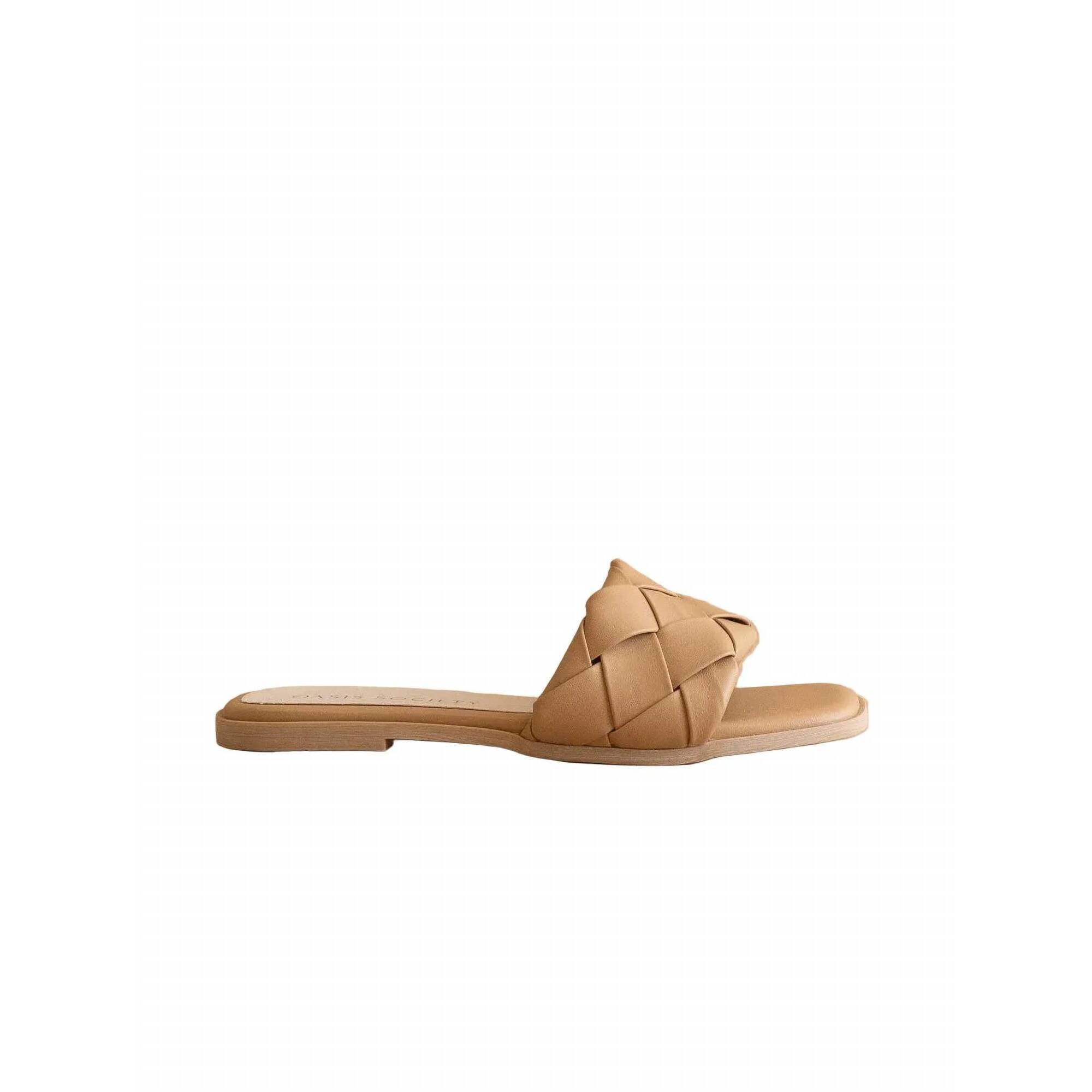 New Oasis Society Women's Darla Woven Slide Sandal In Almond